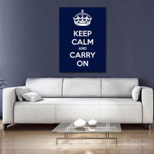 Keep Calm and Carry On Dark Blue